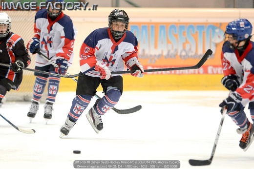 2015-10-10 Diavoli Sesto-Hockey Milano Rossoblu U14 2333 Andrea Cupaioli